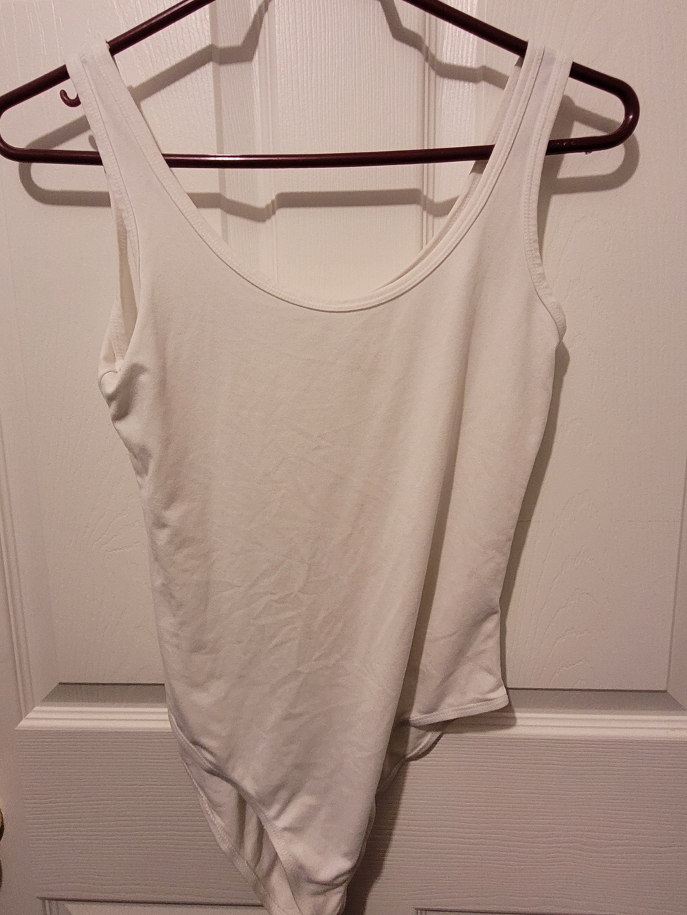 Ardene White Scoop Neck Tank Bodysuit
